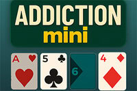 Desfruta de uma mini versão de Addiction Solitaire com um desafio rápido e