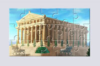 Resolve os puzzles de Ancient Wonders Jigsaw Puzzles e revela monumentos