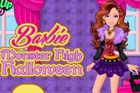 Ajuda a Barbie vestir-se 'Monster High' para a noite de Halloween