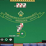 Black Jack Mesa de blackjack virtual com cartas, fichas de aposta e uma interface de jogo
