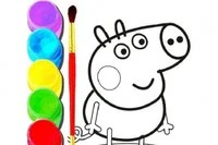 Ajude a pintar todos os amigos e parentes da Peppa