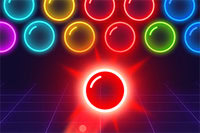 Bubble Shooter Neon traz cores neon vibrantes e ação eletrizante de estourar
