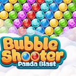 Jogo Bubble Shooter Panda Blast com bolhas coloridas e um panda fofo