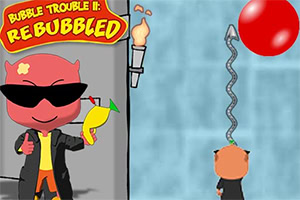O pequeno demônio de sobretudo está de volta para mais uma caótica aventura estourando bolhas