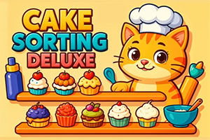 Cake Sorting Deluxe é um jogo de quebra-cabeça divertido e relaxante que testa suas habilidades de organização!