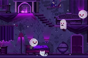 Jogo · Gato e Fantasmas · Jogar Online Grátis