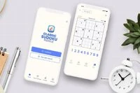 Um jogo clássico de sudoku que apresenta uma grade de sudoku