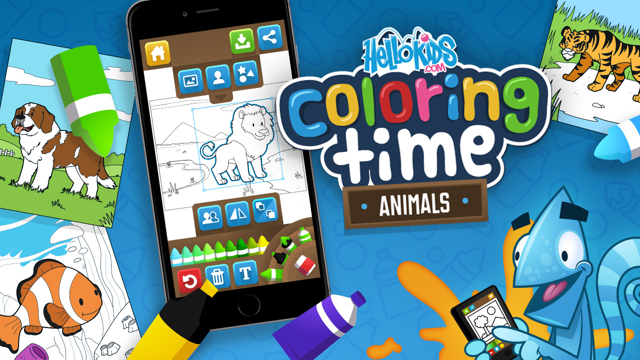 Jogo Coloring Time: Animals no Jogos 360