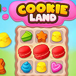 Entre em Cookie Land, a aventura Match 3 mais doce!
