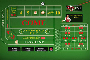 Jogue os dados no Craps 3D!
