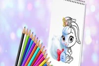 Cute Animals Coloring Book