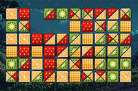 Desfruta de uma versão saborosa de Mahjong Connect com peças divididas