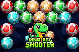 Dino Egg Shooter é um jogo divertido ambientado em um colorido mundo pré-histórico