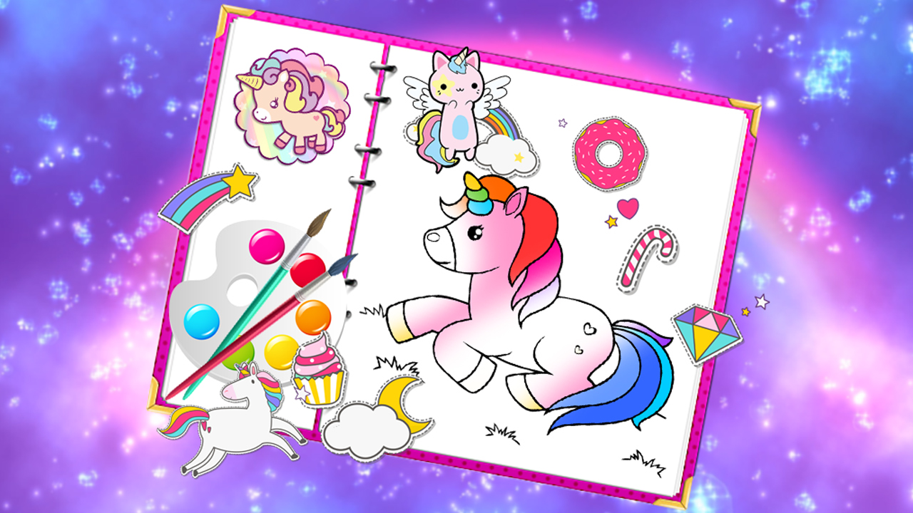 Fabuluous Cute Unicorn Coloring Book - Jogos na Internet