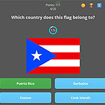 Flags123 Quatro bandeiras de países diferentes em um fundo cinza com a pergunta Qual é a bandeira da Alemanha?