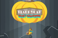 Flappy Cat: Crazy Halloween é um jogo com um pouquinho de tema de terror