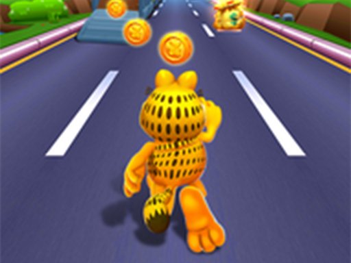 Corrida do Garfield jogo, Garfield Rush, joguinho do gato Garfield infantil  pra crianças, kids fun 