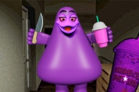 Fuja do assustador monstro Grimace neste divertido jogo online