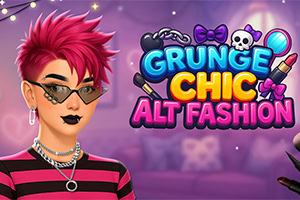 Cria visuais de moda grunge marcantes