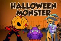 Este jogo de, Halloween Monster, é um jogo baseado em toque