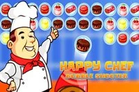 Ajude o Chef a liberar bolos e doces num jogo estilo Bubble Shooter