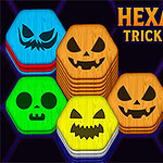 Hexa Sort Trick or Treat Entre em um reino assombrado de quebra-cabeças, onde blocos hexagonais brilhantes se escondem numa teia de desafios sinistros