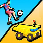 Kick and Ride é um jogo de quebra-cabeça baseado em física, com dois modos de jogo