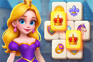 Entre no mágico Reino Real em Kings & Queens Mahjong!
