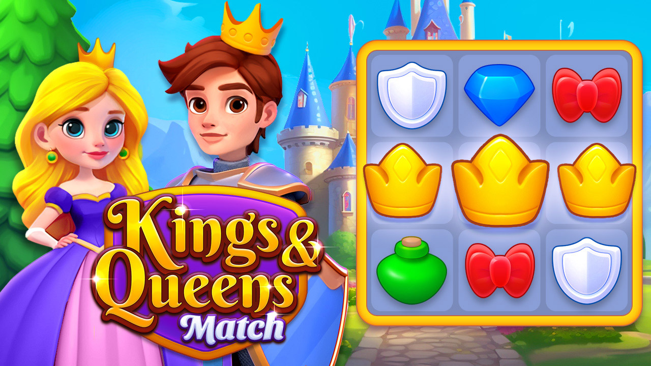 Kings and Queens Match 🕹️ Jogue Grátis no Play123