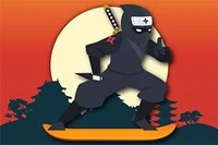 Lava and Ninja Skateboard é um jogo de reação um pouco como o Dino Run