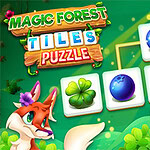Uma floresta mágica cheia de segredos espera por você em Magic Forest Tiles Puzzle