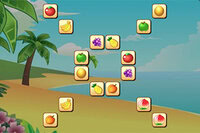 Ajuda o macaco a limpar toda a fruta neste puzzle Mahjong Connect