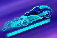 Ande, gire e domine o mundo neon em Neon Rider - o jogo de moto 2D definitivo!