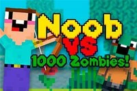 Bem-vindo a Noob vs 1000 Zombies!