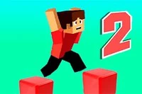 Retorne para um mundo de perigos em Parkour Block 3D 2