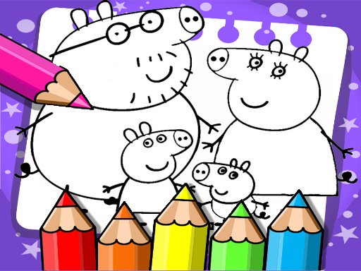 Jogos de Colorir a Peppa no Meninas Jogos