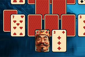 Clássico jogo de solitário em pirâmide na Antigo China