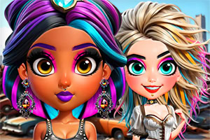 Duas garotas corajosas desafiam as tradições entediantes e criam seu próprio estilo inspirado no punk-rock!