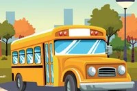 School Bus é um divertido jogo de simulação em visão aérea onde você