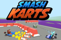 Um jogo de batalha de karts IO multiplayer 3D