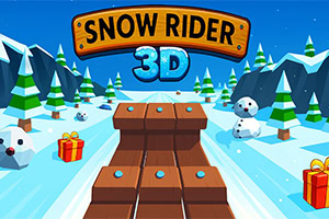Veja até onde você consegue chegar em Snow Rider 3D em pistas de gelo rápidas, divertidas e cheias de perigo
