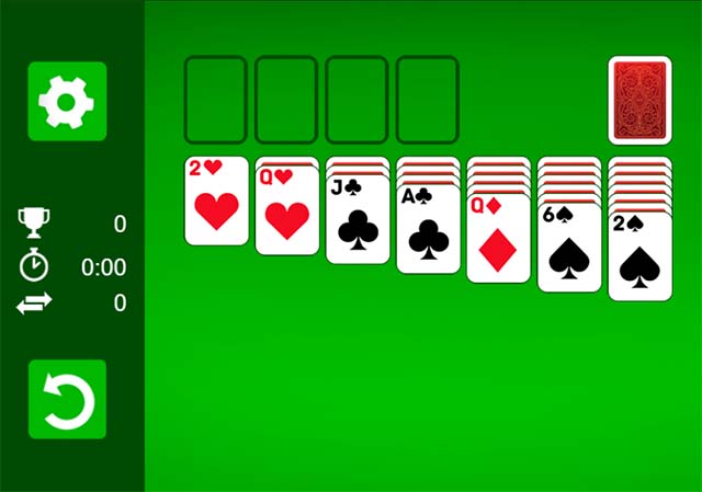 Jogo Solitaire Classic no Jogos 360