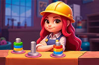 Prepare-se para organizar todas as diferentes porcas neste jogo de combinação!