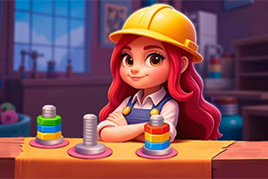Sort Works: Nuts & Order Prepare-se para organizar todas as diferentes porcas neste jogo de combinação!