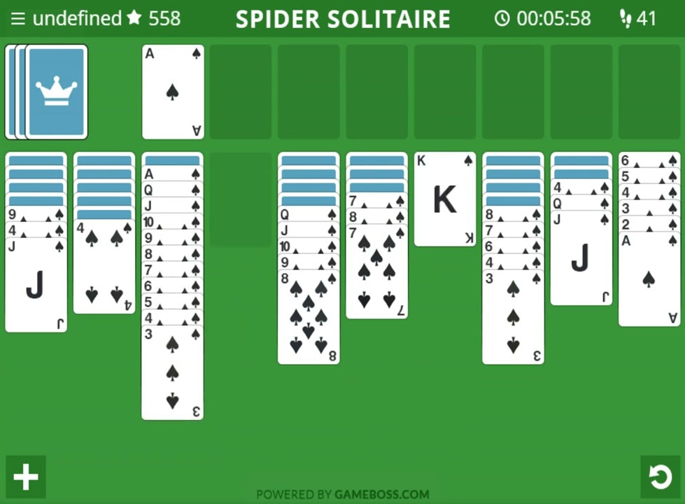 Spider Solitaire Classic 🕹️ Jogue no Jogos123