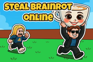 Steal Brainrot Online é um jogo de assalto caótico e viciante onde cada movimento é um risco
