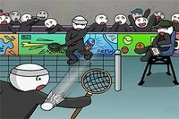 Stick Figure Badminton 2