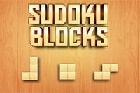 Um jogo de quebra-cabeça com blocos de madeira encontra Sudoku