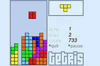 Um jogo clássico do Tetris