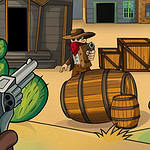 The Bandit Hunter Como o único homem da lei em uma cidade fronteiriça, atire em tantos bandidos quanto puder!